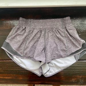 Lululemon grey hotty hot shorts